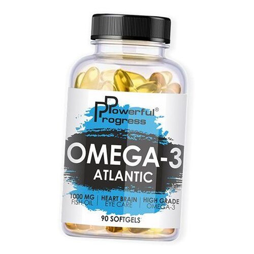 Omega 3 Powerful Progress Omega-3 Atlantic 90 гелевих капсул (67401001) фото №1