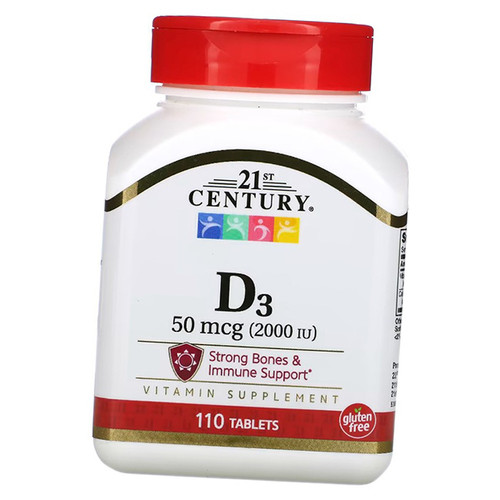 Вітамін Д3 для кісток та імунітету 21st Century Vitamin D3 2000 Tab 110таб (36440083) фото №1