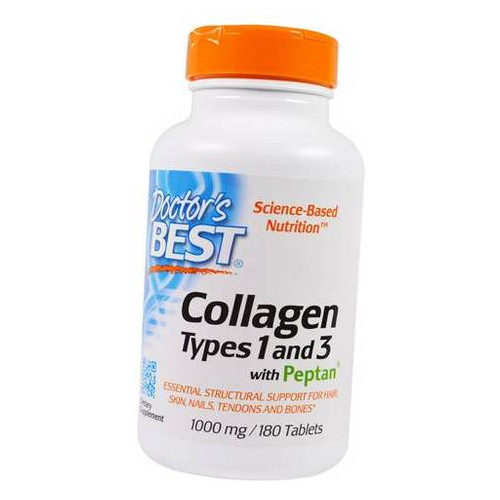Вітаміни Doctor's Best Collagen Types 1 & 3 1000 180 таблеток (68327003) фото №1