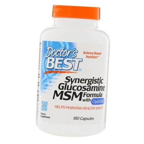 Хондропротектор Doctors Best Synergistic Glucosamine MSM Formula 180капсул (03327008) фото №1