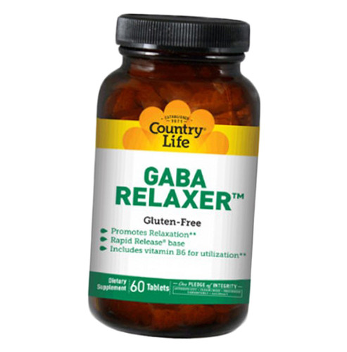 Вітаміни Country Life Gaba Relaxer 90 таблеток (72124005) фото №1