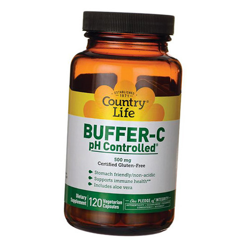 Вітаміни Country Life Buffer-C pH Controlled 500 120 вегкапсул (36124094) фото №1