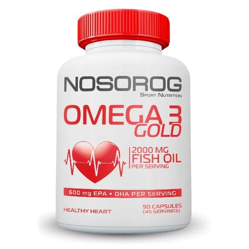 Жирні кислоти Nosorog Omega 3 Gold 90 капсул фото №1