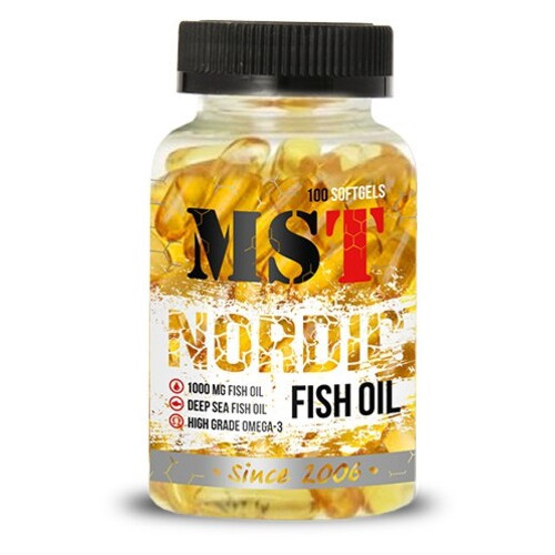 Жирні кислоти MST Nutrition Nordic Fish Oil 90 капсул фото №1