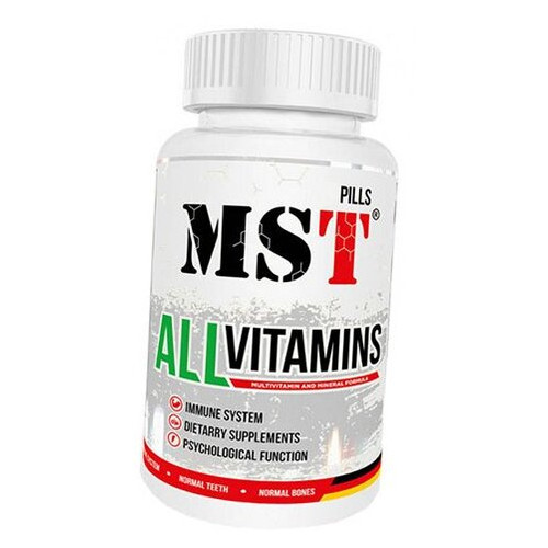 Вітамінно-мінеральний комплекс MST All Vitamins 60таб (36288019) фото №1