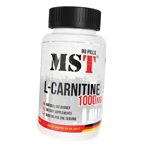 Карнітин тартрат MST для схуднення L-Carnitine 1000 90таб (02288009) фото №1