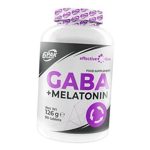 Добавка 6Pak GABA plus Melatonin 90 tab (72350001) фото №1