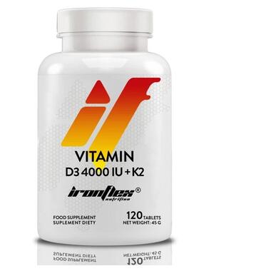 Витамины для иммунитета IronFlex Vitamin D3 4000 + K2 120 таблеток (CN17402) фото №1