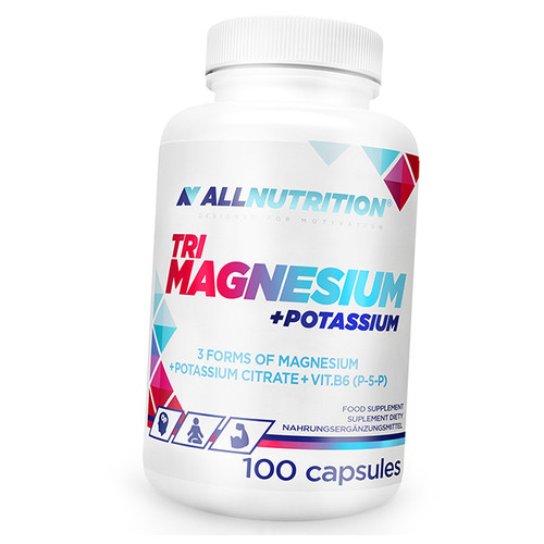 Магній Калій та вітамін В6 All Nutrition TRI Magnesium Potassium 100капс (36003028) фото №1