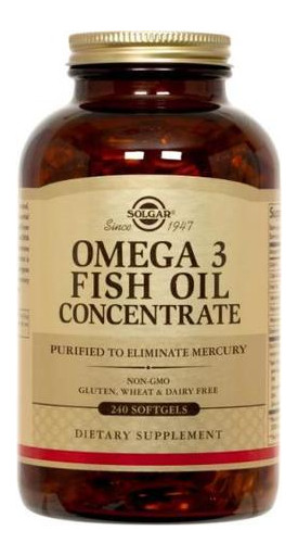 Вітаміни Solgar Omega-3 Fish Oil Concentrate 240 капсул (4384300772) фото №1