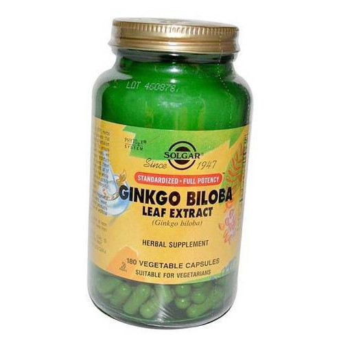 Вітаміни Solgar Ginkgo Biloba Leaf Extract 180вегкапс (36313014) фото №3