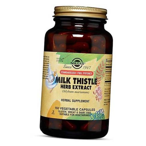 Вітаміни Solgar Milk Thistle Herb Extract 150вегкапс (36313144) фото №3