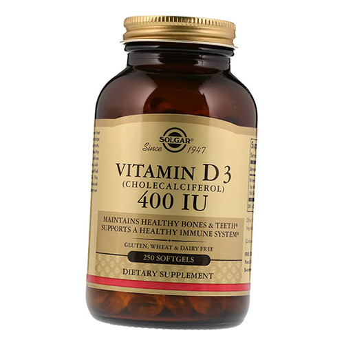 Вітаміни Solgar Vitamin D3 400 250 гелкапс (36313161) фото №1