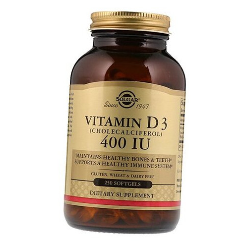 Вітаміни Solgar Vitamin D3 400 250 гелкапс (36313161) фото №2