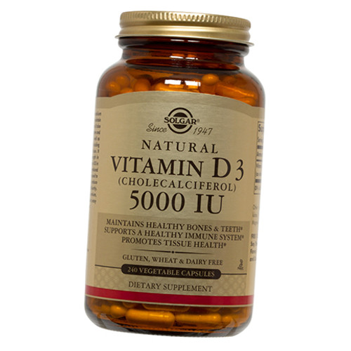 Вітаміни Solgar Vitamin D3 5000 240вегкапс (36313158) фото №1