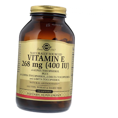 Вітаміни Solgar Vitamin E 400 250 гелкапс (36313098) фото №1