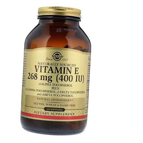 Вітаміни Solgar Vitamin E 400 250 гелкапс (36313098) фото №3