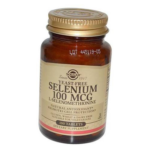 Вітаміни Solgar Yeast-Free Selenium 100 100вегтаб (36313068) фото №2