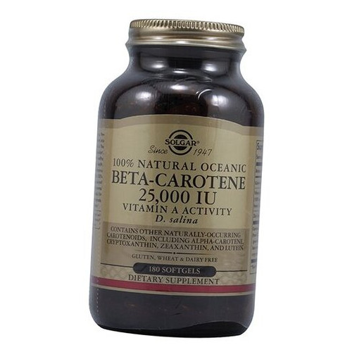 Вітаміни Solgar Beta Carotene 25000 180гел капсул (36313027) фото №1