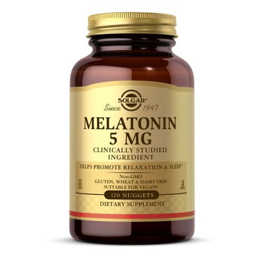Вітаміни та мінерали Solgar Melatonin 5 mg 120 таблеток (CN4865) фото №1