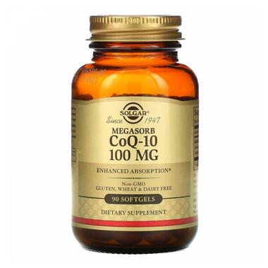 Коензим-Q10 Мегасорб Солгар (Megasorb CoQ-10) 100 мг 90 капсул фото №1
