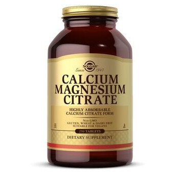 Вітамін Solgar Calcium Magnesium Citrate 250 таблеток фото №1