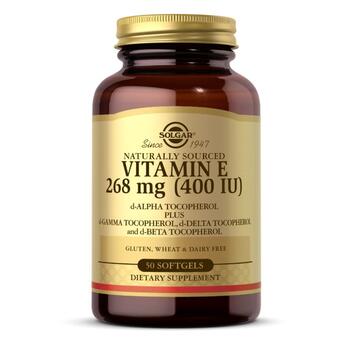 Solgar Vitamin E 268 mg (400 IU) Mixed Tocopherols 250 капсул фото №1