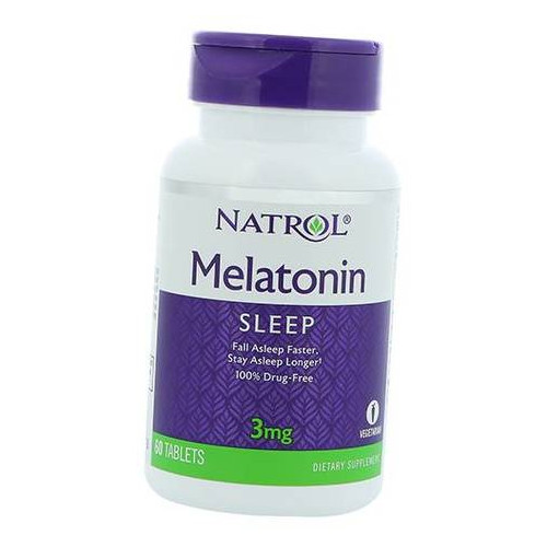 Вітаміни Natrol Melatonin 3 60вегтаб (36358005) фото №1