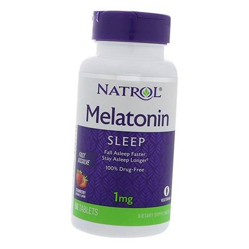 Вітаміни Natrol Melatonin Fast Dissolve 1 90вегтаб Полуниця (36358024) фото №2