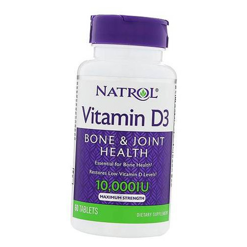 Вітаміни Natrol Vitamin D3 10000 60таб (36358022) фото №2