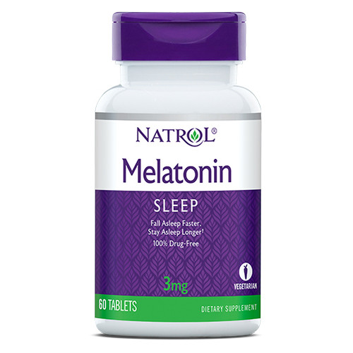 Вітаміни та мінерали Natrol Melatonin 3mg 60 таблеток (CN3579) фото №1