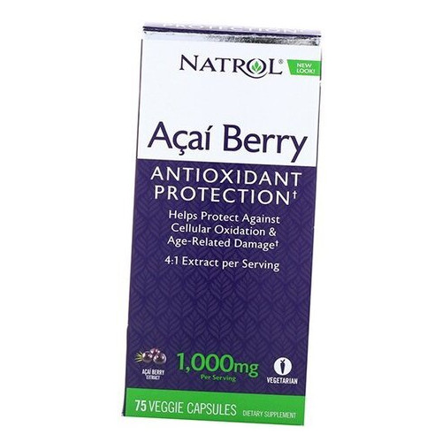 Вітаміни Natrol Acai Berry 1000 75вегкапс (71358003) фото №1