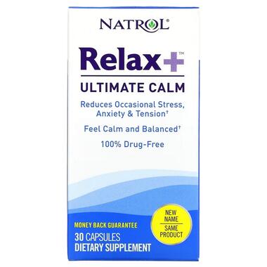 Вітаміни та мінерали Natrol Relax+ Ultimate Calm 30 капсул  фото №1