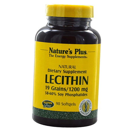 Вітаміни Nature's Plus Lecithin 1200 90 гелкапсул (72375001) фото №1