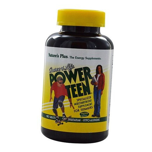 Вітаміни Nature's Plus Power Teen Multivitamin 180 таблеток (36375039) фото №2