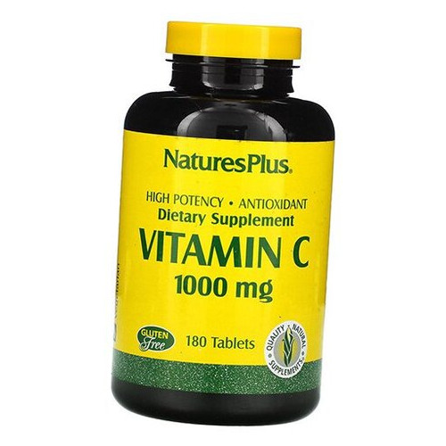 Вітамін С із Шипшиною Natures Plus Vitamin C 1000 with Rose Hips 180таб (36375161) фото №1