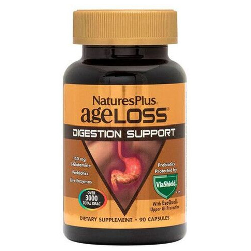 Natures Plus AgeLoss Digestive Support 90 таблеток фото №1