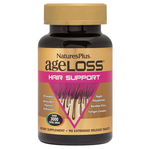 Natures Plus AgeLoss Hair Support 90 таблеток фото №1