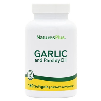 Вітамін Natures Plus Garlic and Parsley Oil 180 капсул фото №1