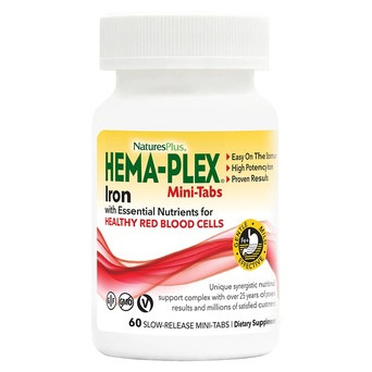 Вітамін Natures Plus Hema-Plex 60 міні таблеток фото №1