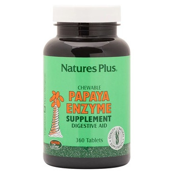 Вітамін Natures Plus Papaya Enzyme 360 жувальних таблеток фото №1