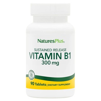 Вітамін Natures Plus Vitamin B1 300 mg 90 таблеток фото №1