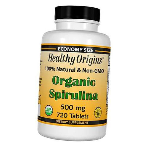 Вітаміни Healthy Origins Organic Spirulina 500 720таб (36354005) фото №3