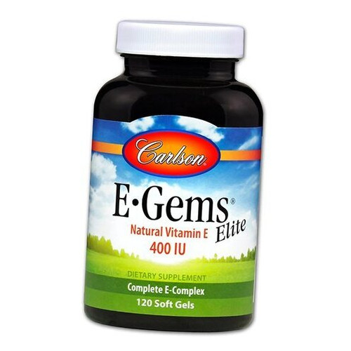 Вітаміни Carlson Labs E-Gems Elite 120 гелкапсул (36353045) фото №2