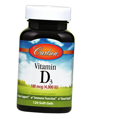Вітаміни Carlson Labs Vitamin D3 4000 120 гелкапс (36353089) фото №1