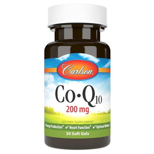 Вітамін Carlson Labs CoQ10 200 mg 30 капсул фото №1