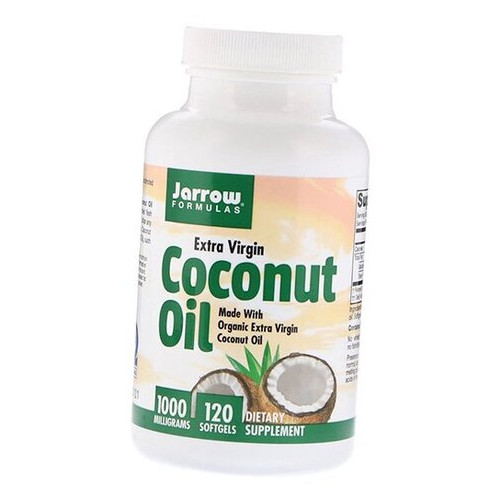 Вітаміни Jarrow Formulas Coconut Oil Extra Virgin 1000 120 гелкапсул (71345013) фото №2