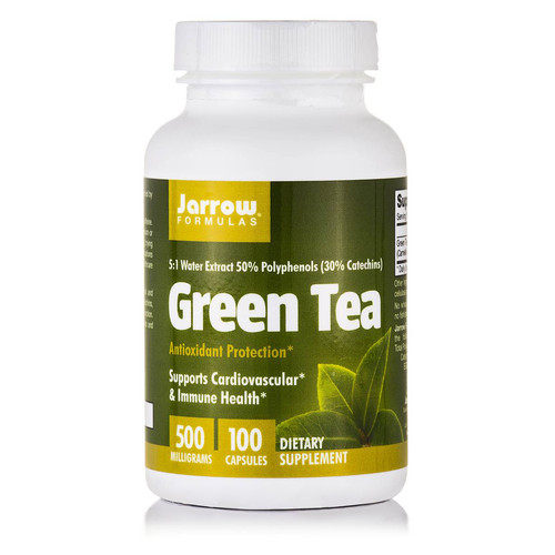 Вітаміни та мінерали Jarrow Formulas Green Tea 500 mg 100 вегакапсул фото №1