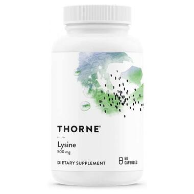 Lysine Thorne Research (L-lysine) 500 мг 60 капсул фото №1