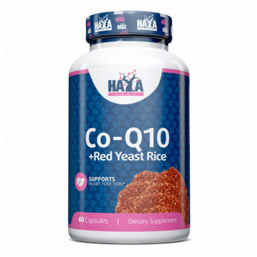 Вітамін Haya Labs Co-Q10 і червоний дріжджовий рис 60 капсул фото №1